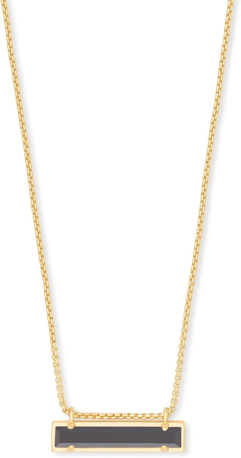 Leanor Adjustable Length Bar Pendant Necklace for Women, Fashion Jewelry